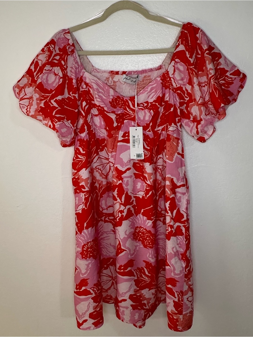 NWT Petal & Pup Red/Pink Floral Dress Size L